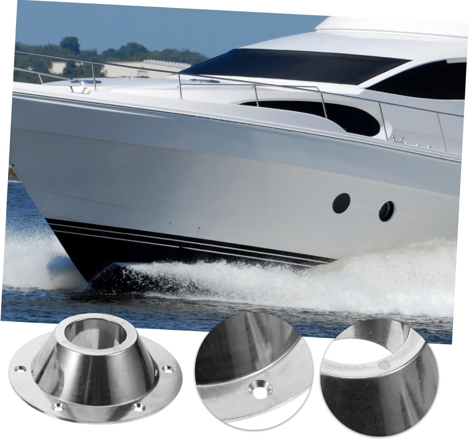 2pcs Rv Table Base Aluminum Mounting Base Sturdy Flush Mount Fixed Accessories for Yacht and Camper Tables Easy Installation Lightweight Design Enhanced Aesthetics