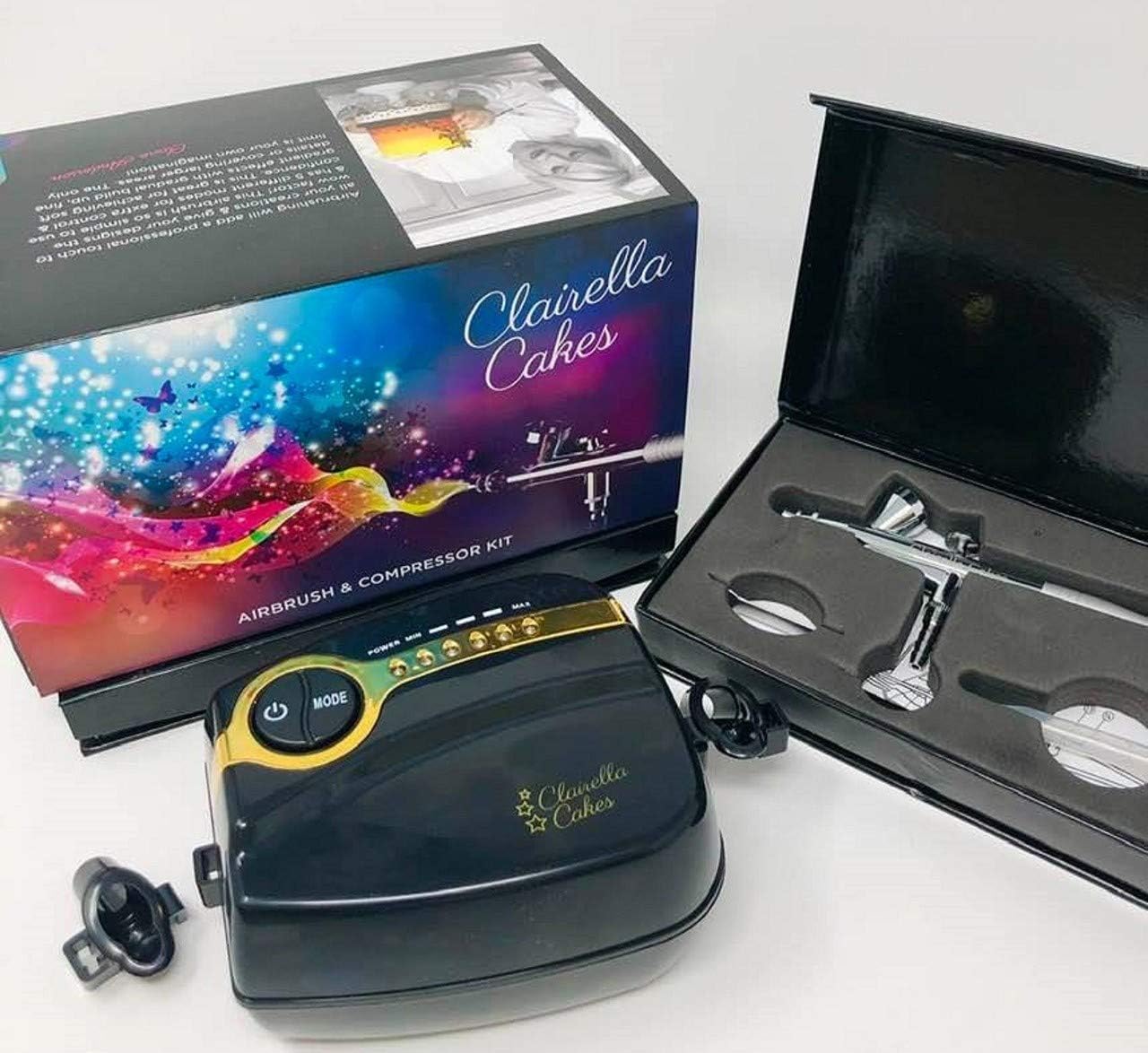 Airbrush Kit for Cake & Cookie Decoration - with 5 Speed Settings by Award Winning