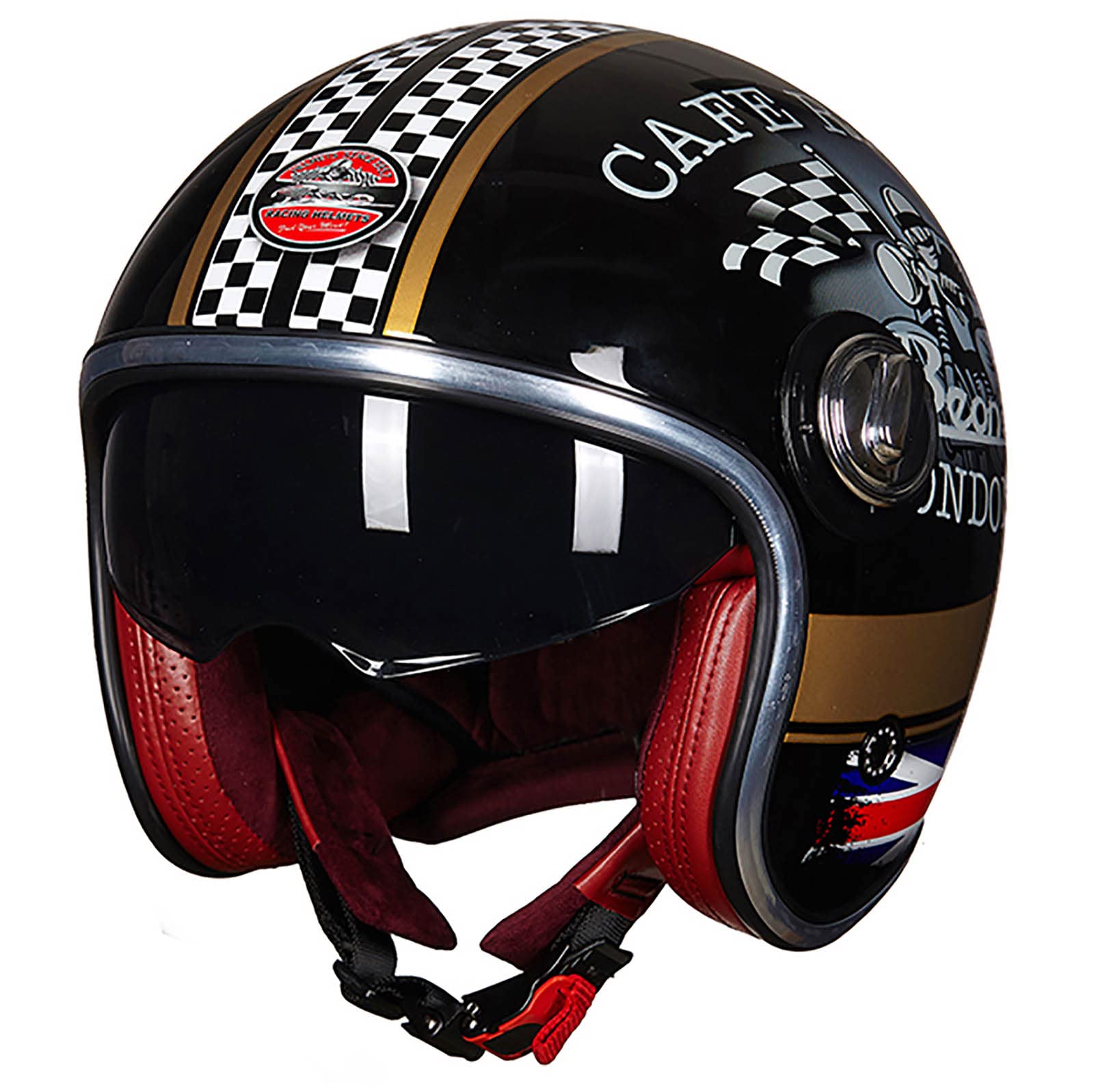 Casco aviador transpirable JATIBOSH ideal para rutas urbanas de moto turismo