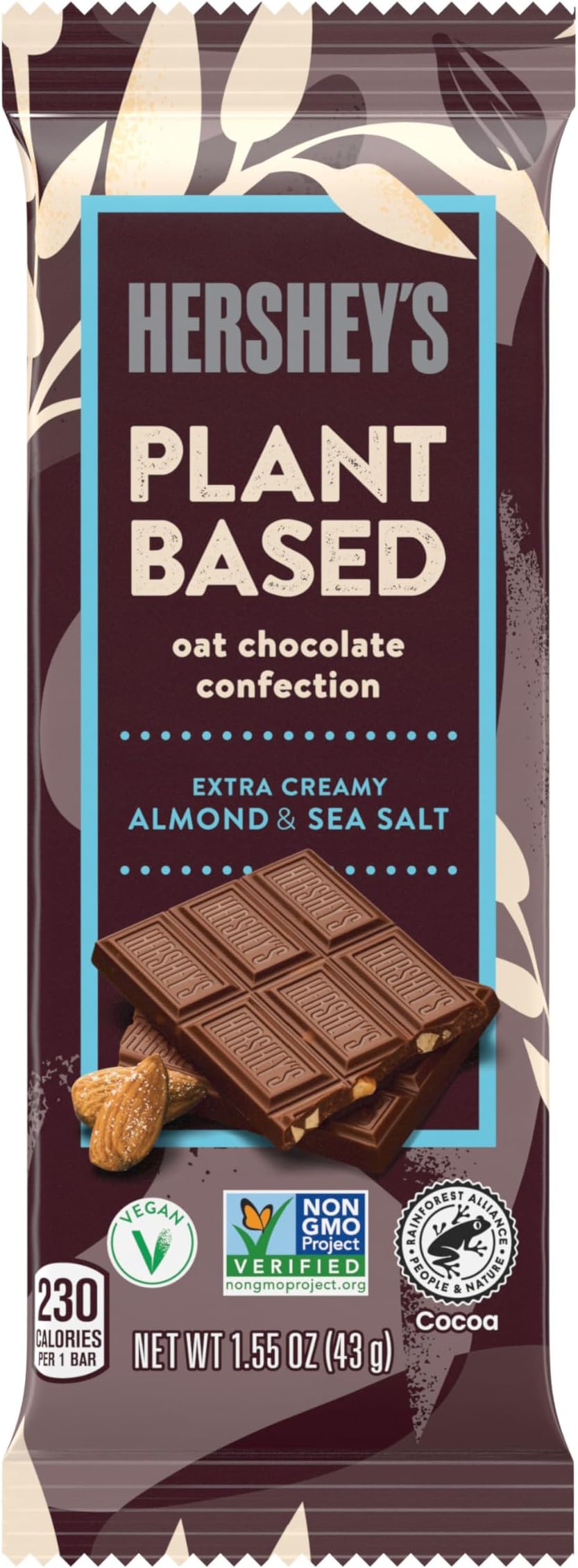 Hershey's Plant Based Oat Chocolate Bar 12 x 44g (1.55oz)