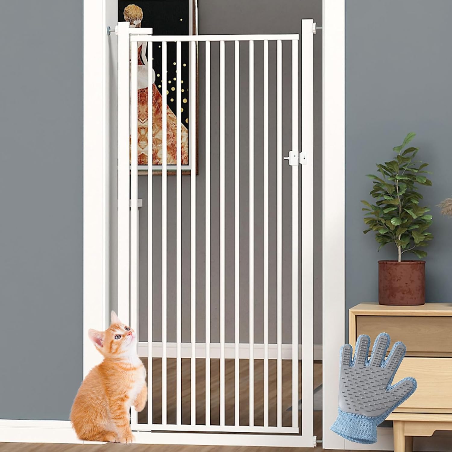 LIFAXIA ペットゲート セール 猫 170cm ハイタイプ 猫脱走防止フェンス