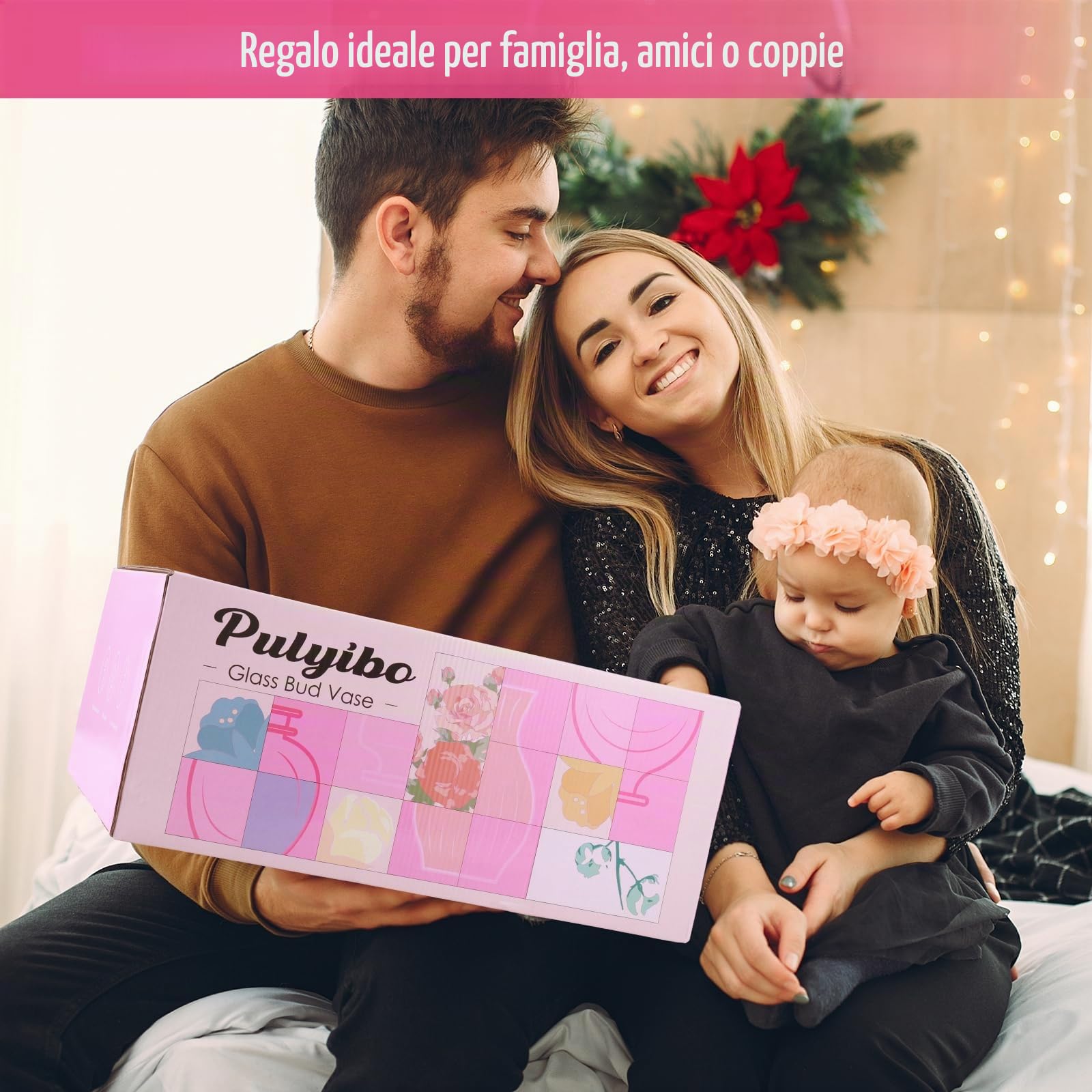 Set di 33 Vasi in Vetro Piccoli per Centrotavola di Nozze Rustici, Mini Decorazioni Floreali per La Casa, Trasparenti