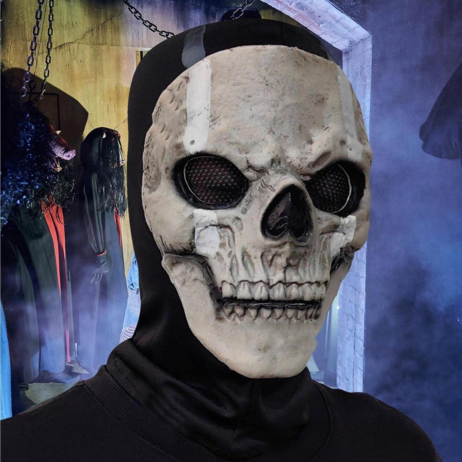 Ghost Mask, Ghost Mask, Skull Masks, Scary Ghost Face Mask for Halloween Cosplay Video Game Events and Horror Themed Parties - Image 4