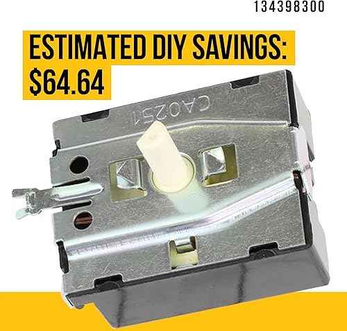 Miniatura 4 de Interruptor de arranque giratorio mejorado 134398300  Compatible con secadora Kenmore Frigidaire  Sustituye a AP3838344 AH975832 EA975832 PS975832