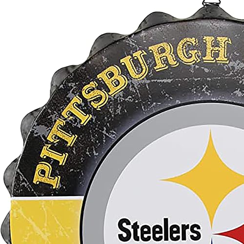 Miniatura 4 de foco Cartel de metal con logotipo de equipo de la NFL para colgar en la