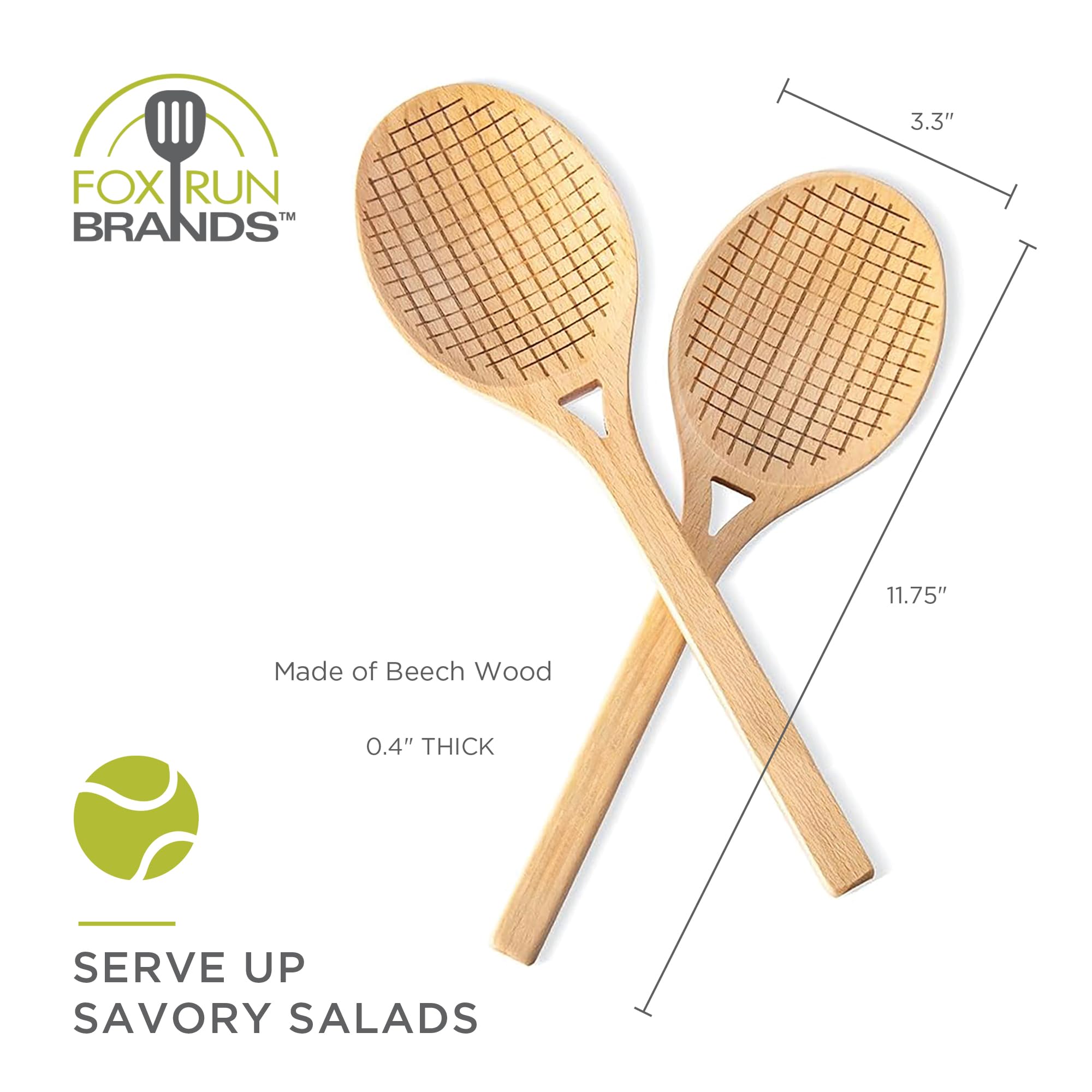 Tennis Racket Salad Servers - Set of 2 -5