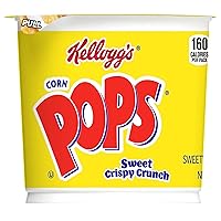 Vista 4 de Corn Pops Taza de cereales Cold Breakfast, 8 vitaminas y minerales, una sola porción, original, taza de 1.5 onzas (1 taza)