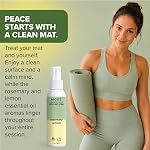 MOXE Yoga Mat Cleaner, Green America Certified, Rosemary and Lemon Essential Oils, Safe for All Mats and Exercise Equipment, 4 Oz (1 Pack)