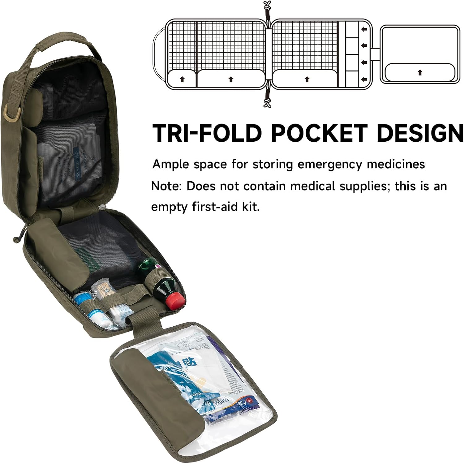 EXCELLENT ELITE SPANKER Rip Away Tactical Medical Pouch First Aid IFAK Pouch Utility EMT Pouch - Image 3