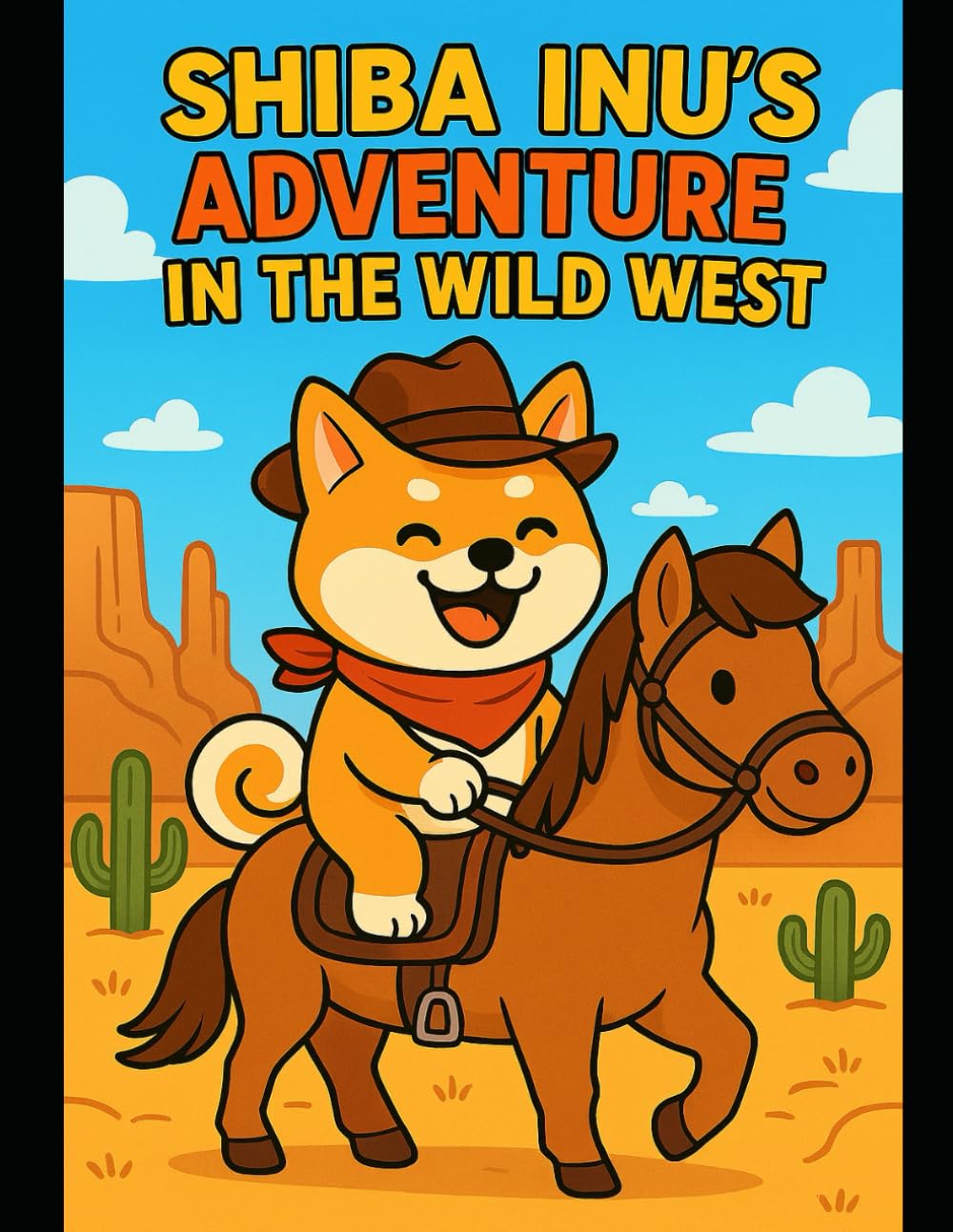 Shiba Inu’s Adventure in the Wild West: A Fun and Wholesome Coloring Storybook for Kids Ages 4–8 (SHIBA INU'S WORLD)