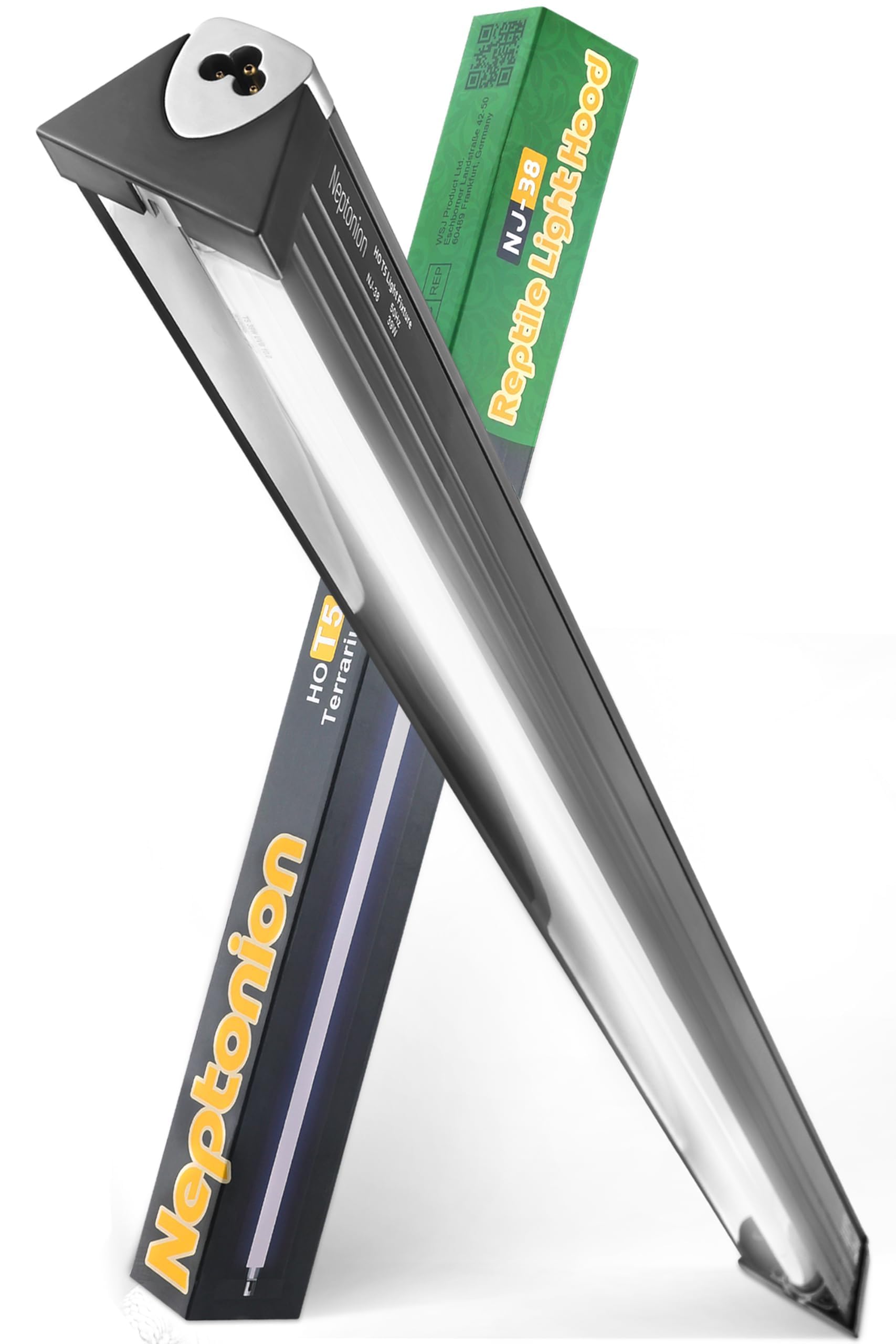 NEPTONION T5 Reptile UVB Light 34.5 Inches Fixture with UVB 5.0 Bulb High Output Hood for Terrariums, Basking Reptiles, Lizards, Chameleons, Iguanas, Bearded Dragons, 39W