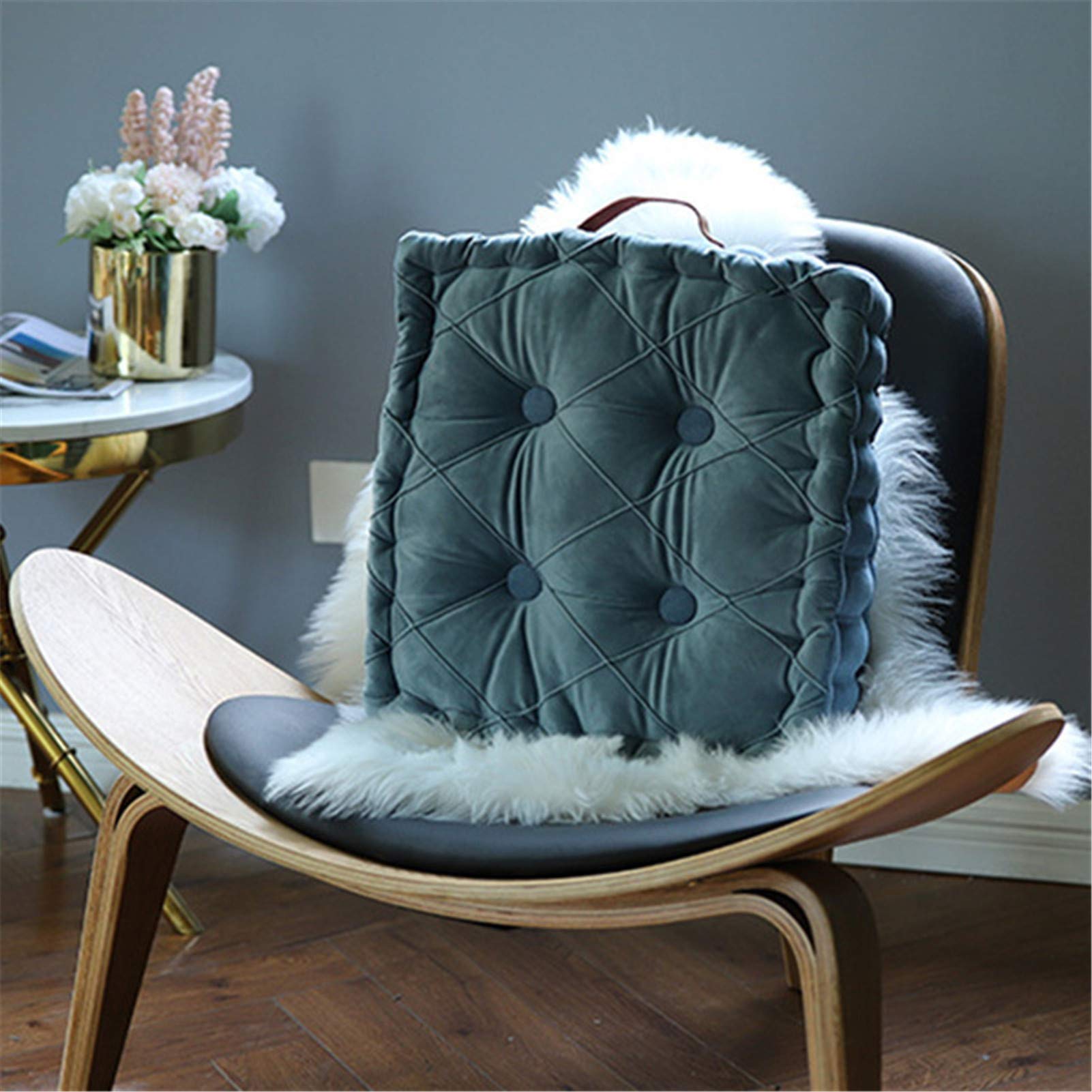 Coussin de siège ergonomique contre les chaises dures tapis peluche 40 cm