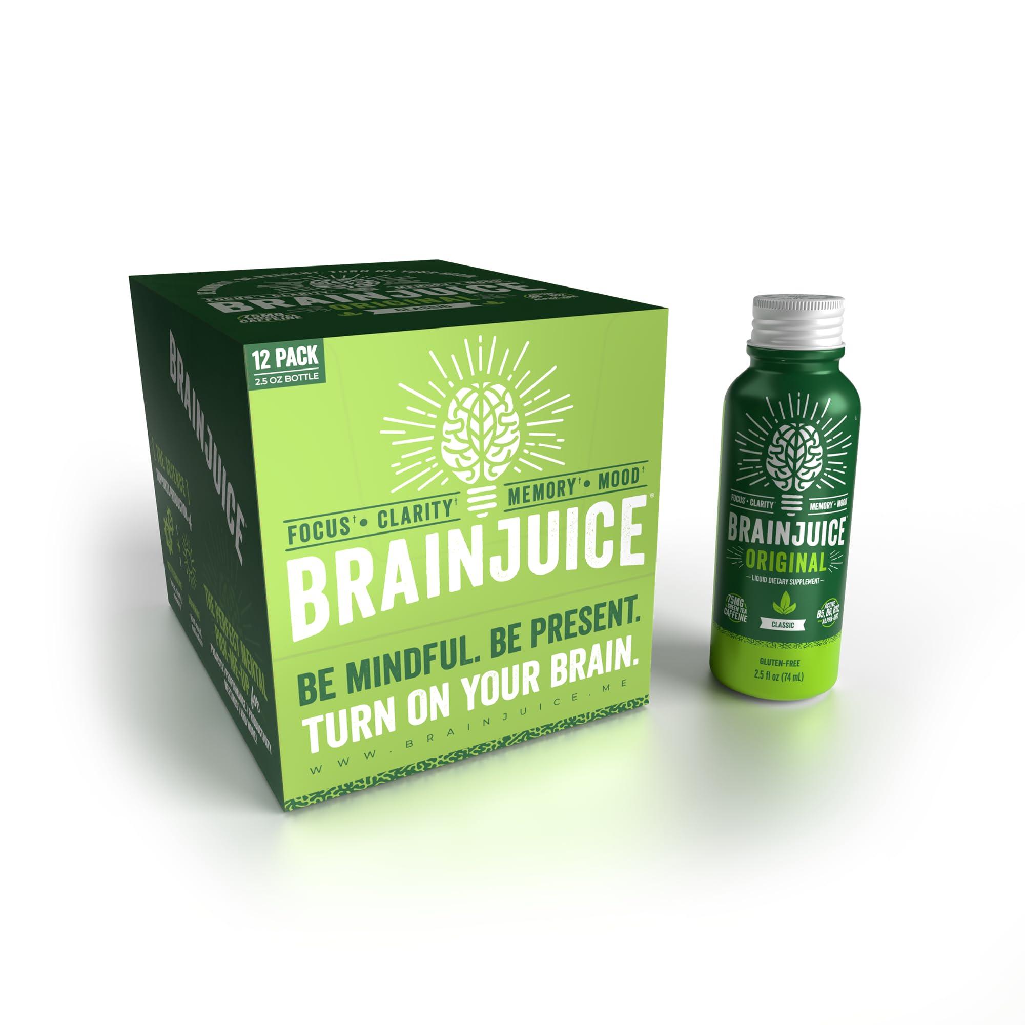 Photo 1 of **NONREFUNDABLE**
BrainJuice Brain Support Shot (2.5 fl oz, 12 Pack)