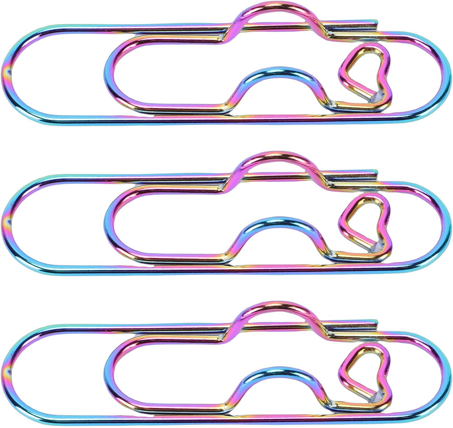 VINGVO Metal Pen Clips, Stainless Steel Paperclip Pen Holders, Gold Plated Clips with Secure Design, Ideal for Notebooks, Books, Office & School Supplies