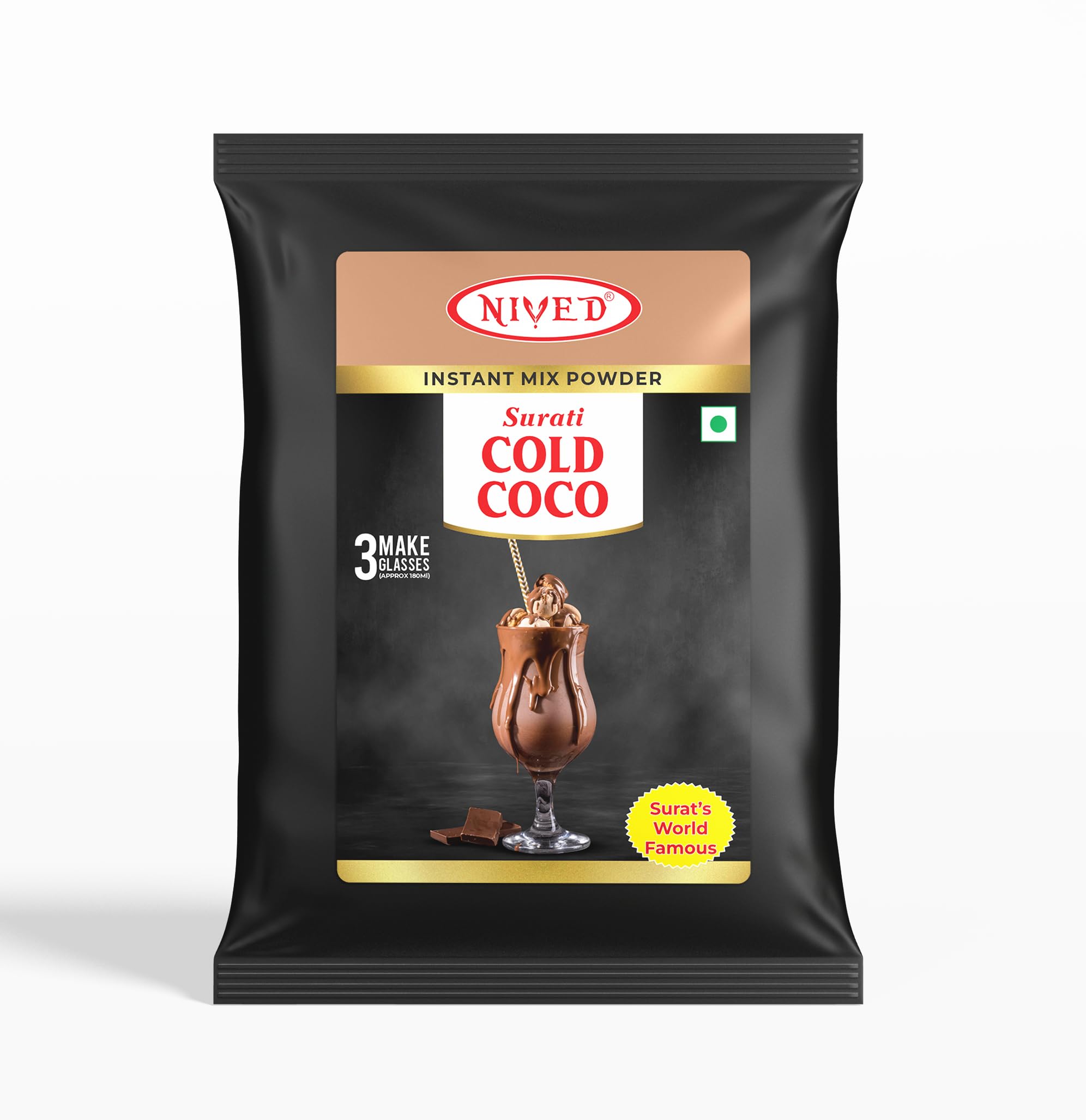 NIVED Surati Cold Coco Instant Mix Powder, Chocolate Drink Mix