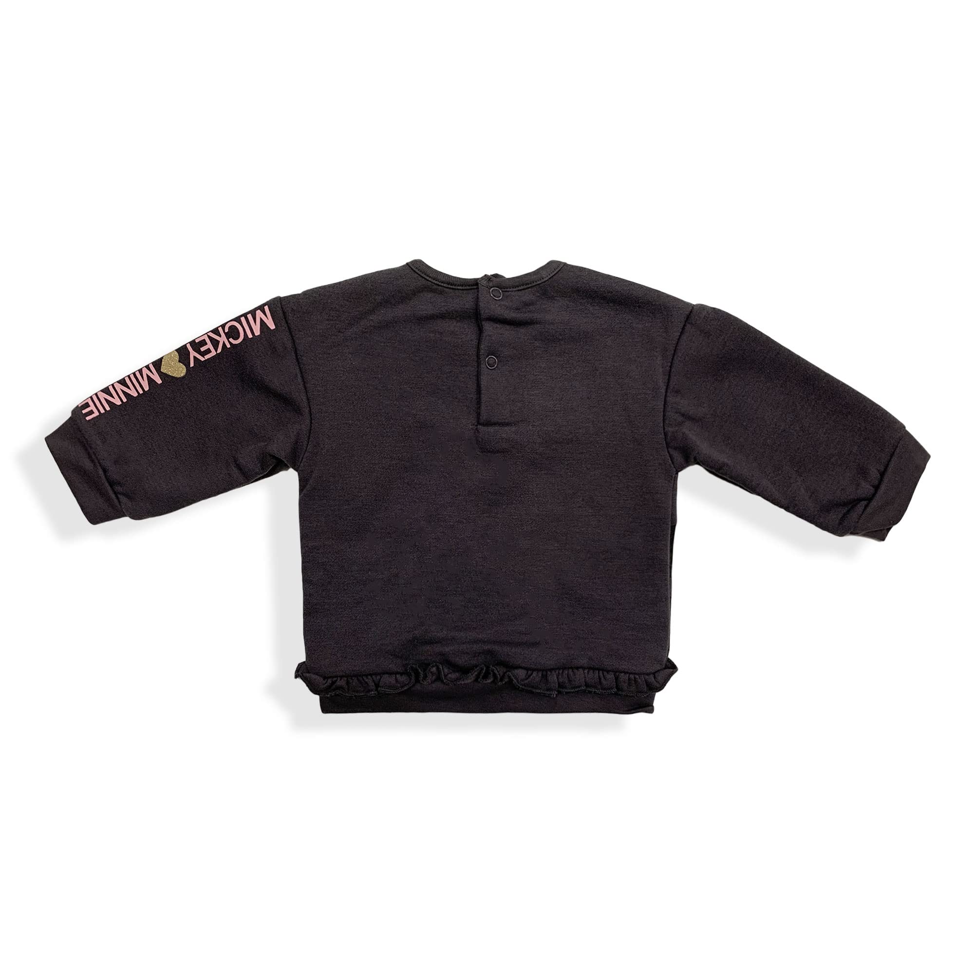 Felpa Neonato Disney Minnie e Mickey Maglia Bimba Maniche Lunghe 5954