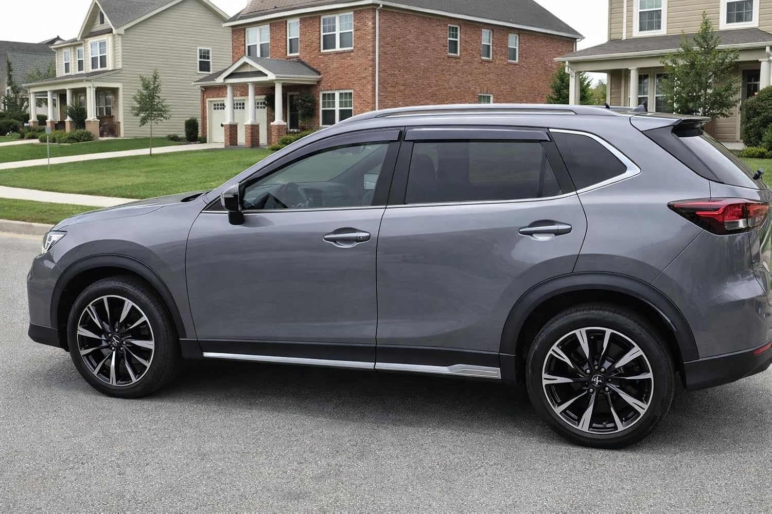 2014-2020 Tape-On Rain Guards for Nissan Rogue Side Window Visor Deflectors Extra Thick Vent Shades 2015 2016 2017 2018 2019