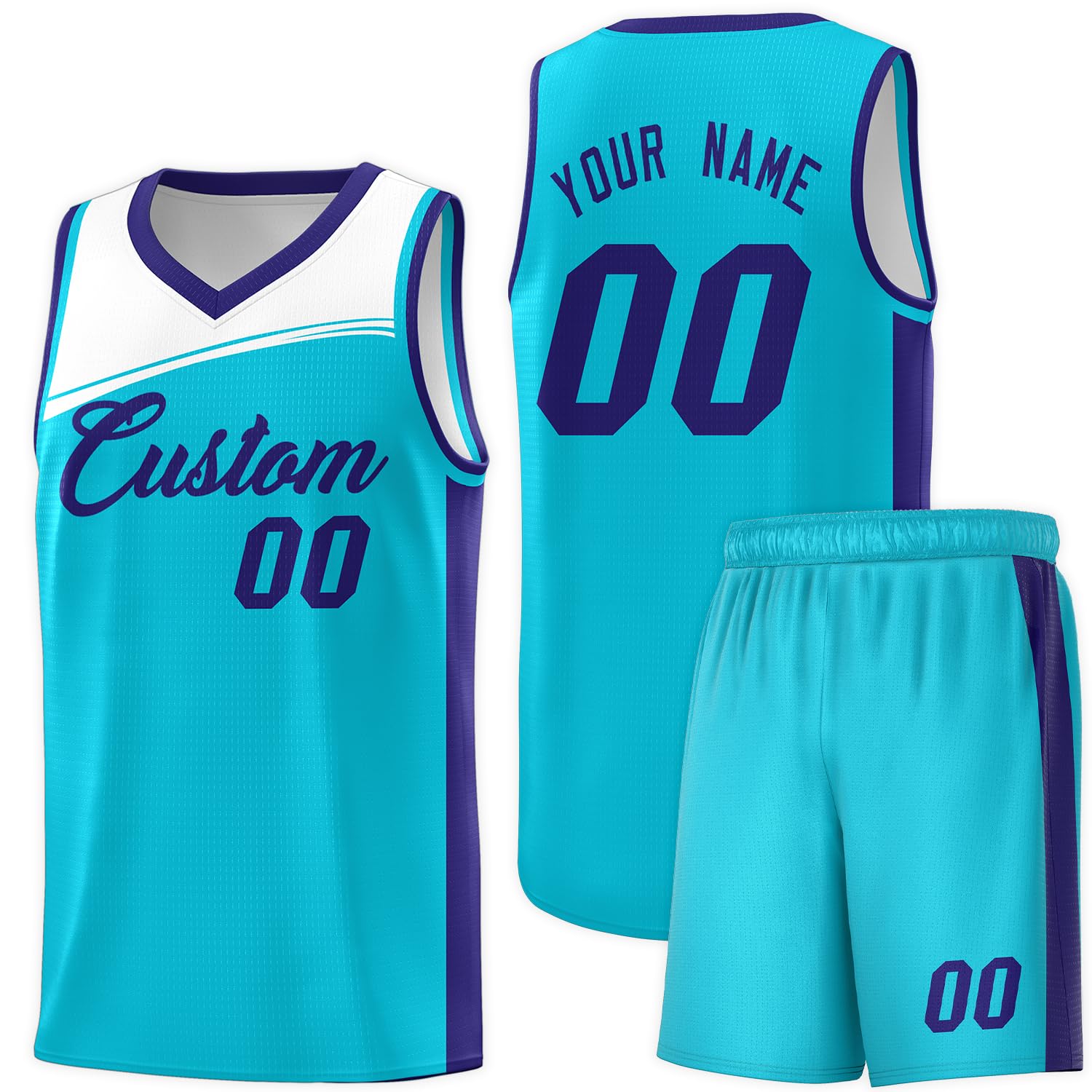 KXK Custom Basketball Jersey Sets with Name Number Logo,Personalized Basketball Shirt Shorts for Men Women Youth