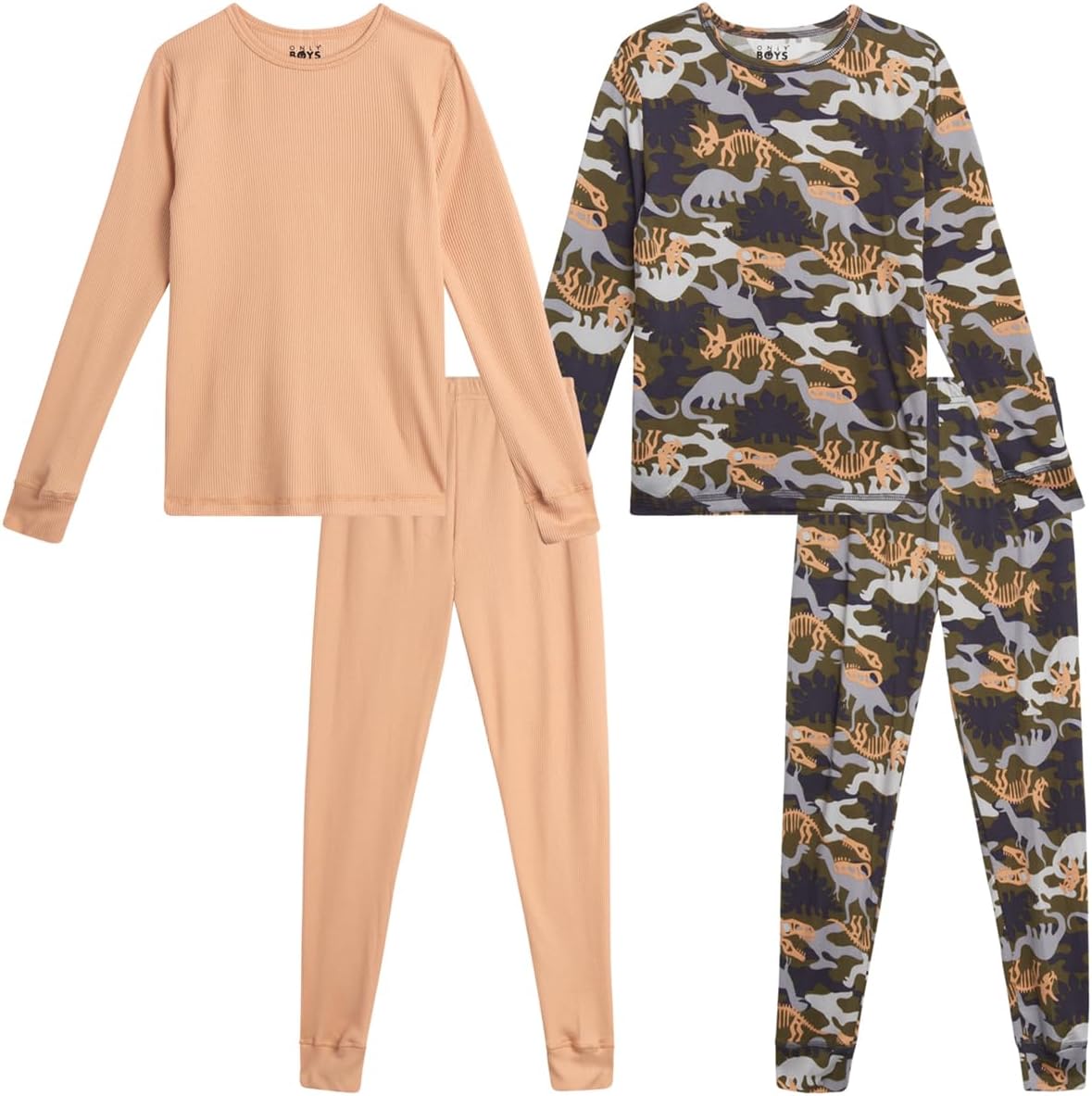 Pajamas Set - 4 Piece Cozy Fit Long Sleeve Sleepwear Tops and Pants Toddler Kids Pajamas Set (Sizes: 2T-12)
