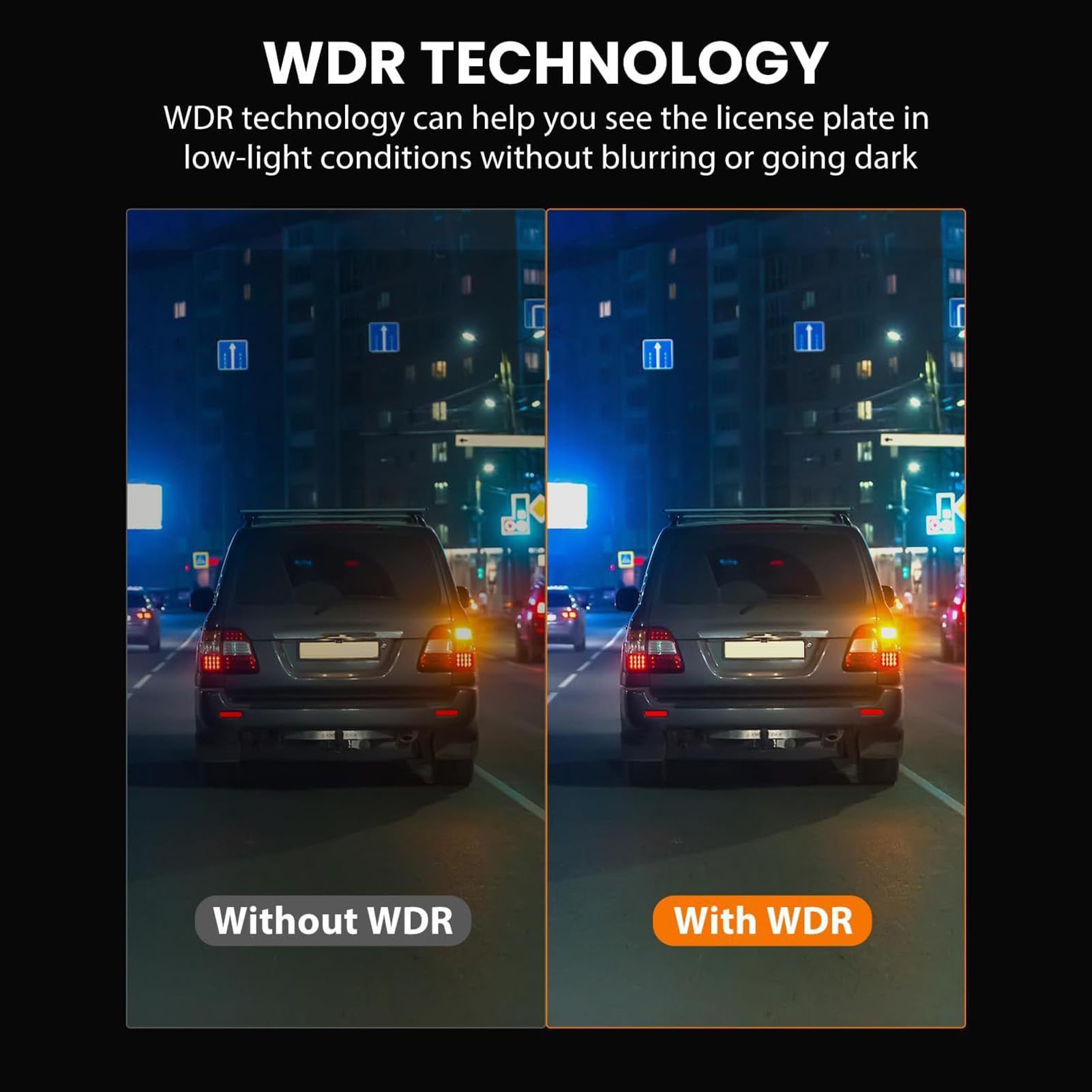 Telecamera Auto Registratore 4K Visione Notturna Senza Fili | Telecamera Visione Notturna 360 Gradi Anteriore e Posteriore per Monitoraggio di Veicoli e Camion per Parcheggio Guida e