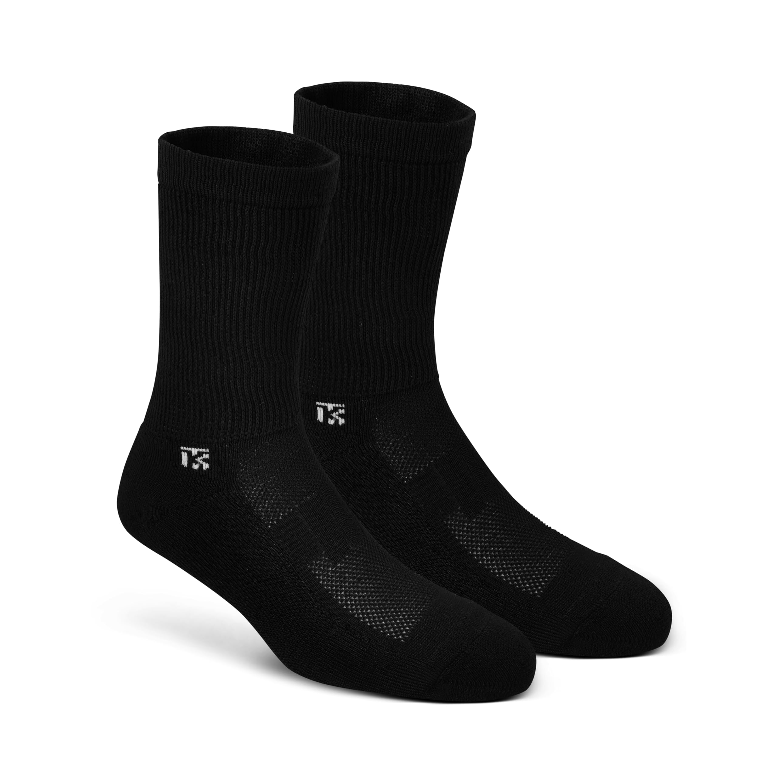 KIKITOES Diabetic Socks Pair | Pack Of 3 Knee Length/Black Colour Cotton Socks for Swollen Feet-image-32