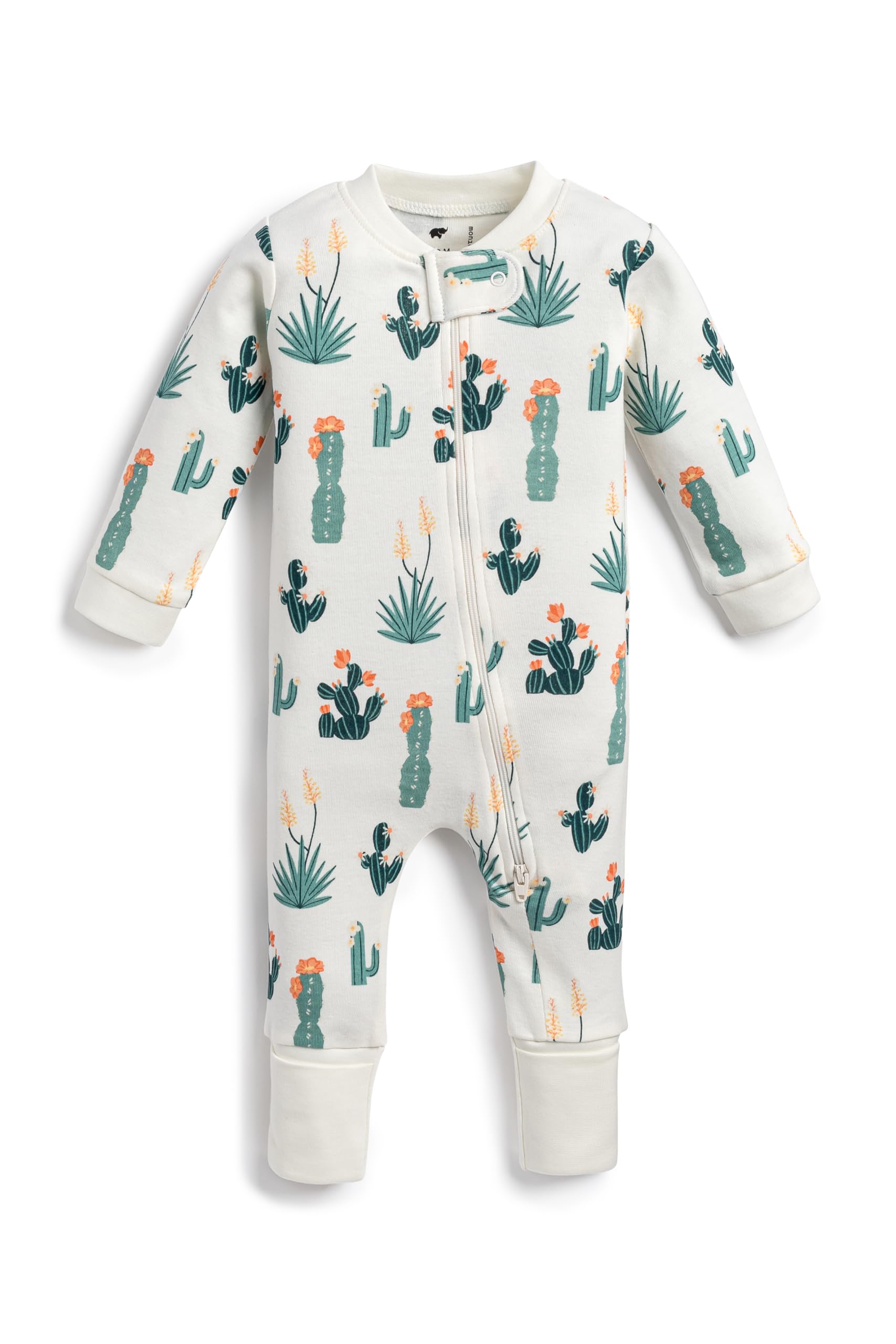 MONICA + ANDY One Piece Baby Pajamas, 100% Organic Baby Clothes for Girls and Boys, Sizes For Newborn and Infant
