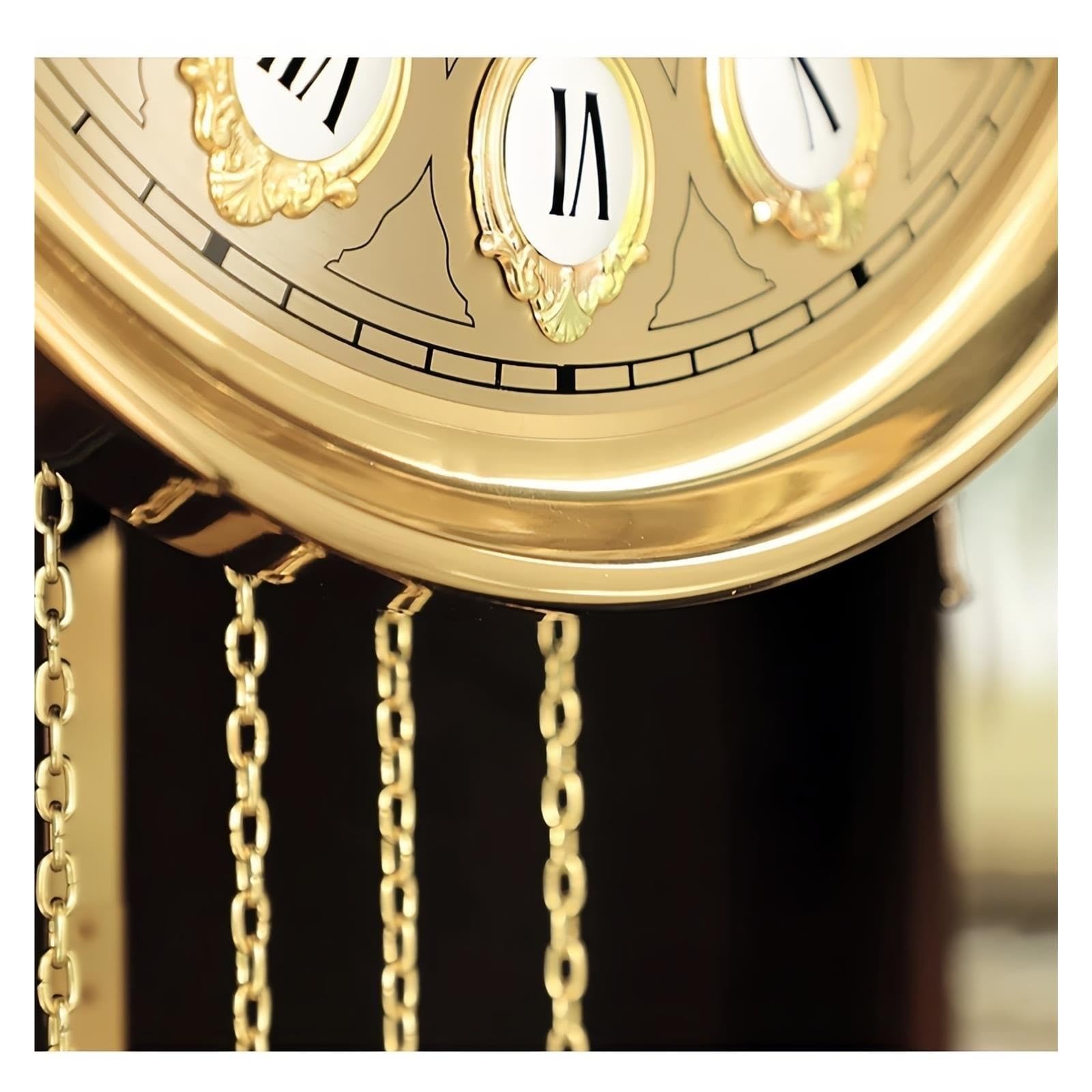 Reloj de abuelo Péndulo mecánico del reloj de piso del abuelo de madera
