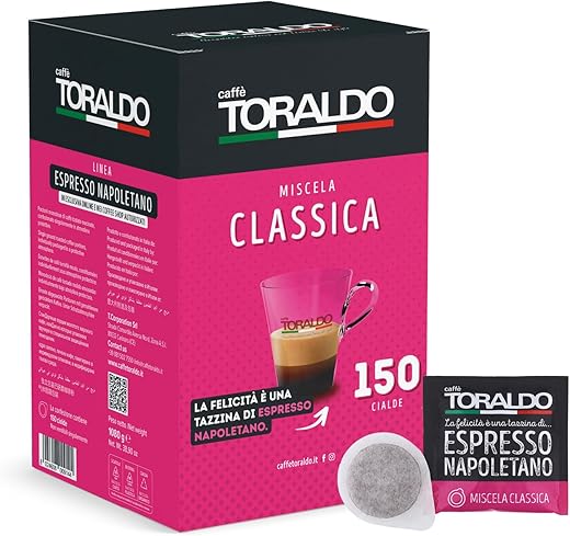 Caffè Toraldo Miscela Classica Cialde ESE 44 mm (150 Unità)