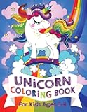 Unicorn Coloring Book: For Kids Ages 4-8 (Silly Bear Coloring Books)