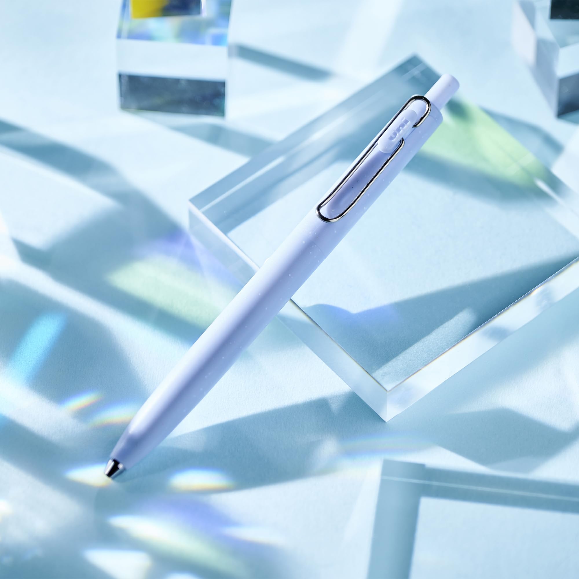 Mitsubishi Pencil UMNSFT38D.32 Gel Ballpoint Pen Uni-Ball One F 0.38 D Ice Blue, Glacier Blue - Image 4