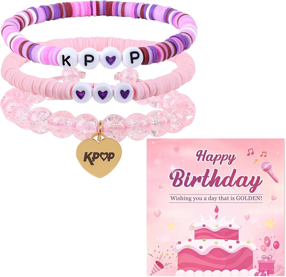 KPop Crystal Bead Bracelets for Fans