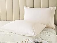 Vista 7 de WhatsBedding Juego de 2 fundas de almohada de tamaño estándar, 20 x 26 pulgadas, fundas de almohada de algodón con cierre de sobre, fundas de Beige