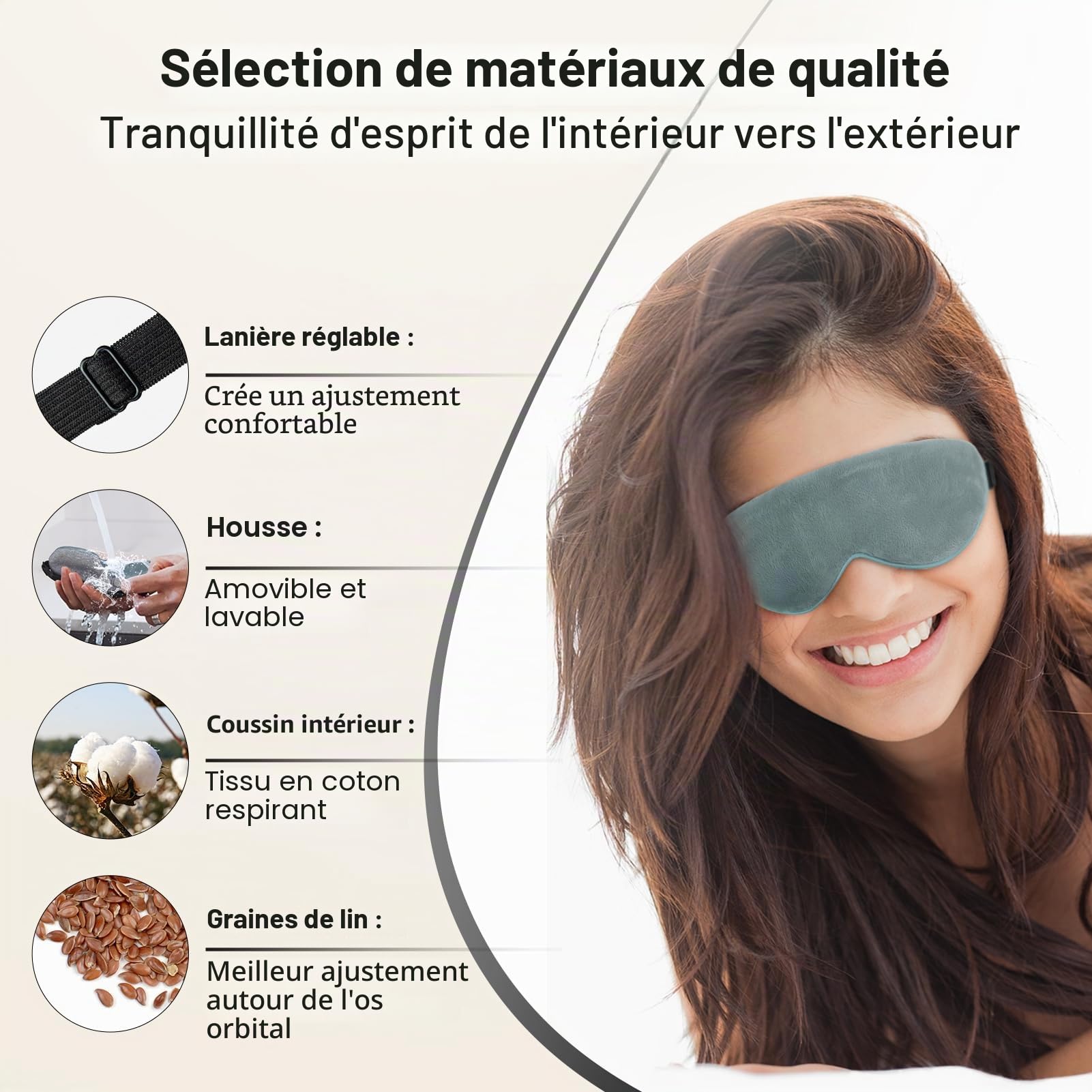 KOVNLO Masque chauffant pour les yeux, lavable par USB, compresse chaude pour les yeux, masque pour les yeux secs, blépharite, calazion, MGD, traitement des yeux