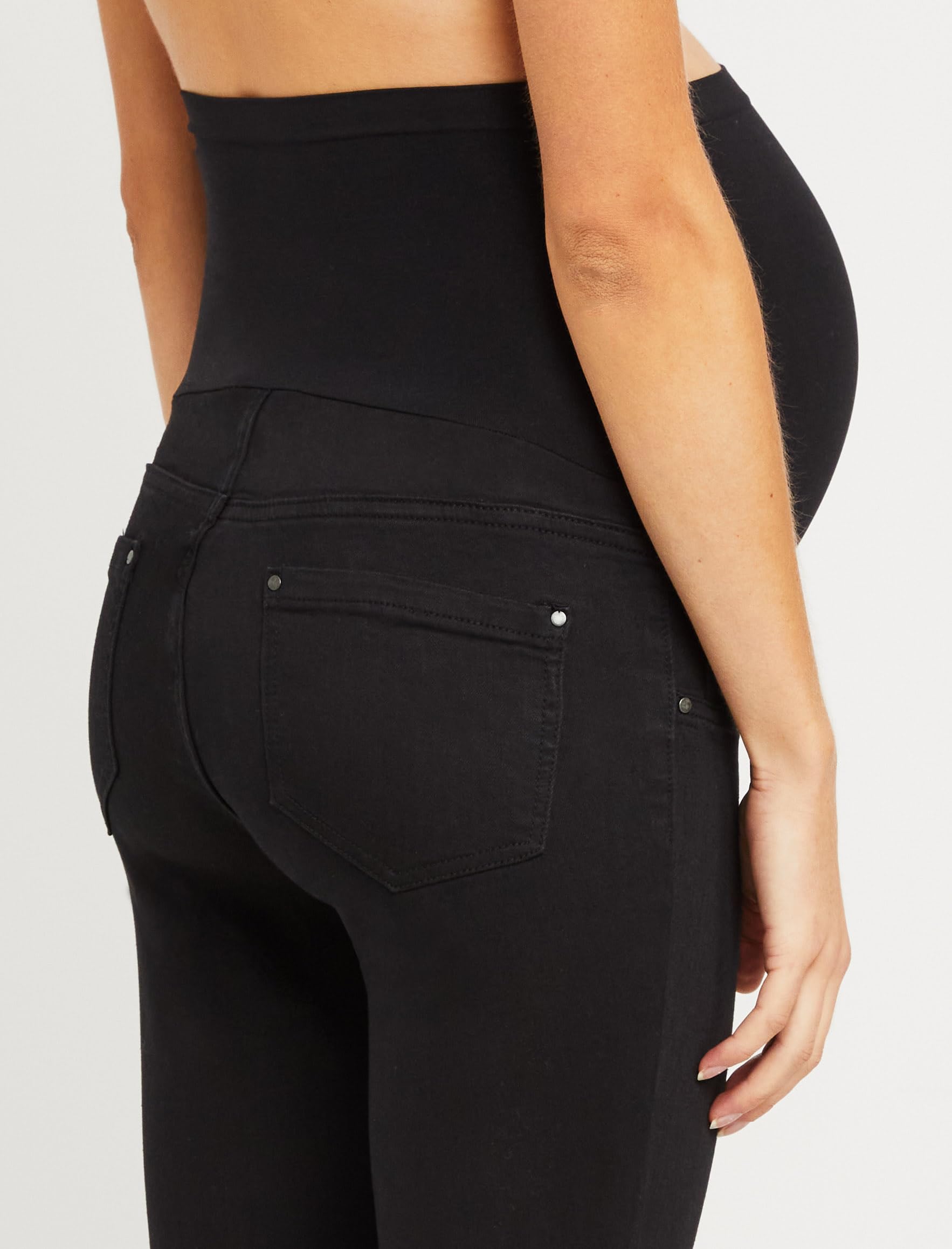 Motherhood Maternity Indigo Blue Stretch Secret Fit Belly Ankle Denim Jegging - Dżins Kobiety