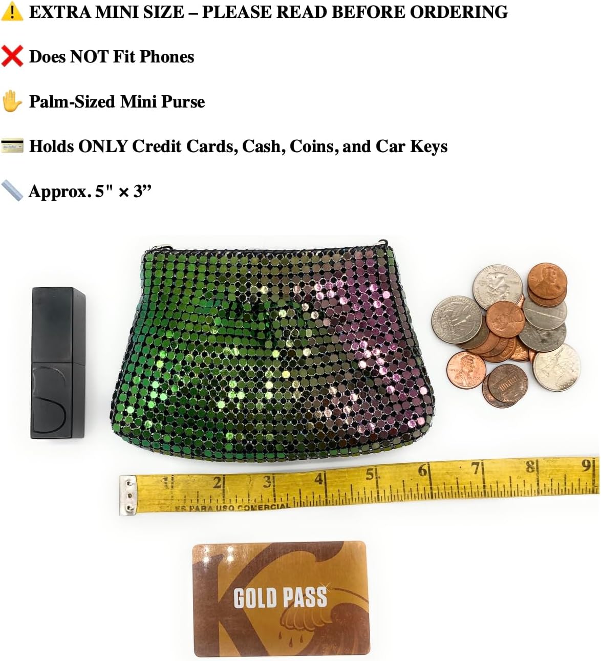 Vintage Mini Crossbody Purse and Kiss Lock Coin Purse Bundle image 4