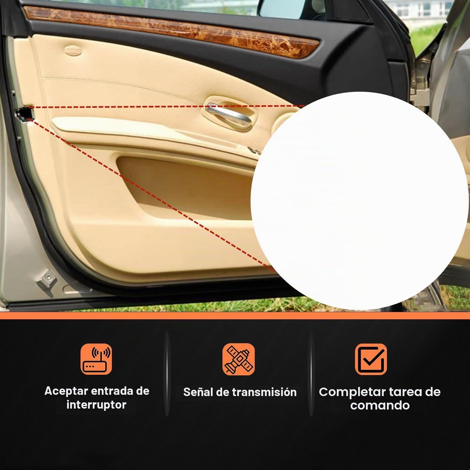 Genérico Trasera Izquierda Actuador de cerradura de puerta 5 pines para BMW Serie 1 E87 E88 F20 Serie 3 E90 E91 E92 F30 F31 Serie 5 E60 F10 F11 Serie 7 E65 E66 51227202147