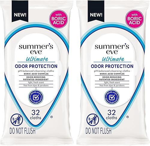 Miniatura 9 de Summer's Eve Toallitas femeninas sin fragancia, fórmula a base de agua micelar suave con pH equilibrado que ayuda a controlar el olor vaginal