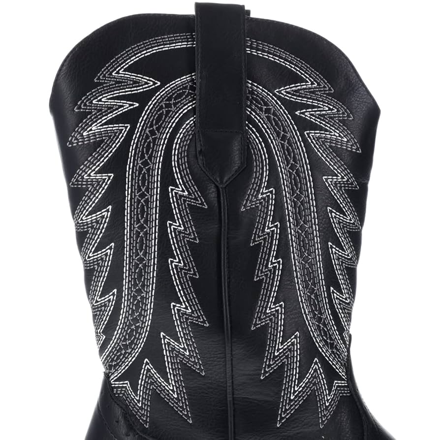 靴 the virgins black square boots XLsize Amazon.com: Searchers SC200917BKL Black Cowboy Boots for Men