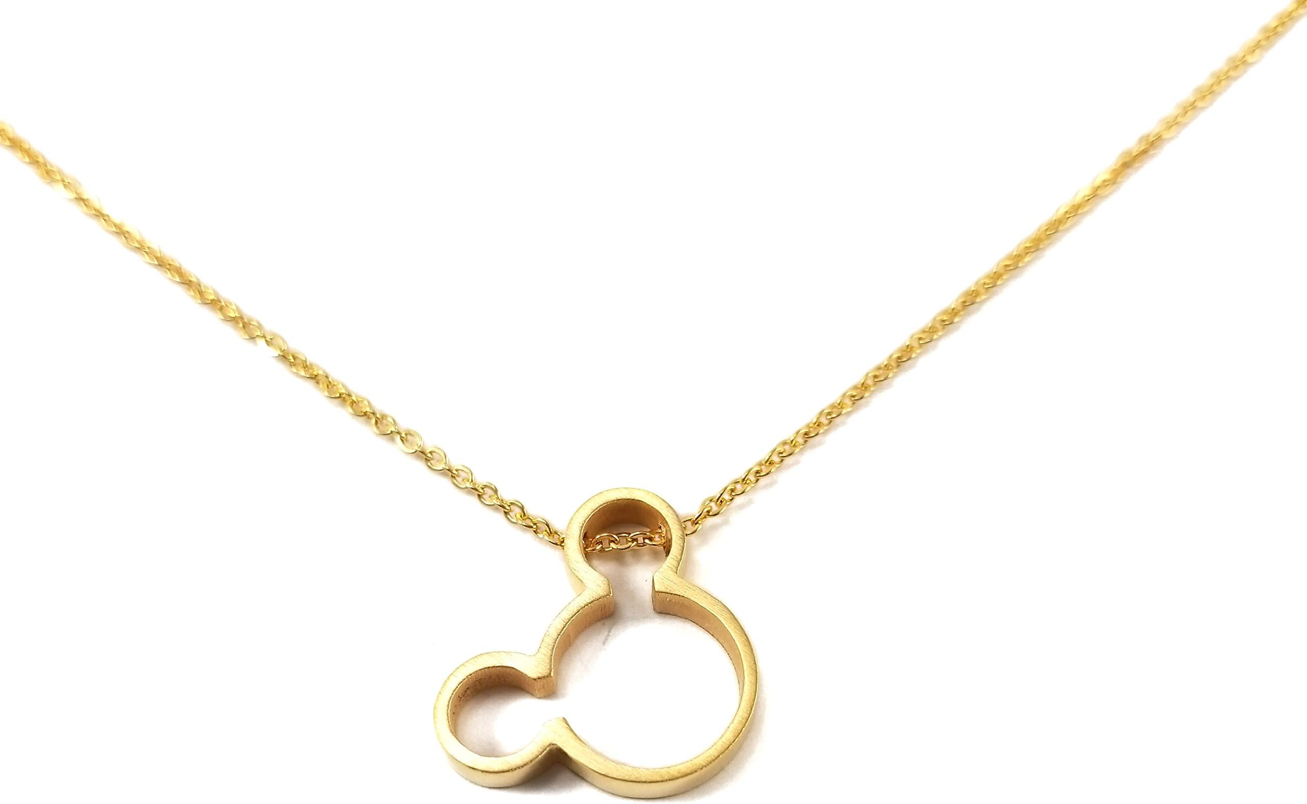 Lil Pepper JewelryMickey Mouse GOLD Plated Necklace Disneyland Character Toon Toy