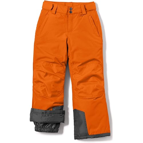 TSLA Youth Winter Cargo Snow Pants, Waterproof Insulated Ski Pants, Windproof Ripstop Snowboard Bottoms