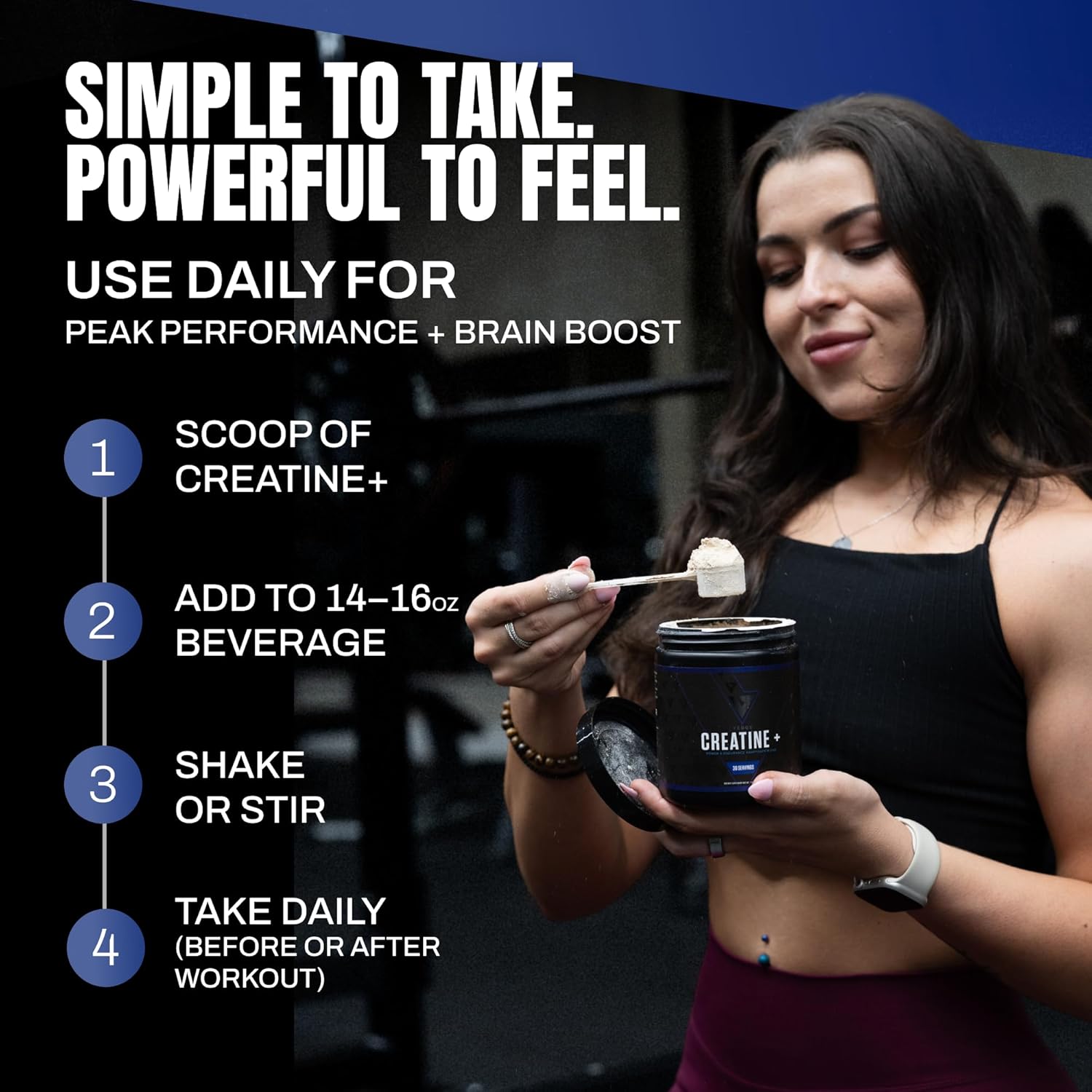 VEDGE Nutrition Creatine + | Vegan Plant-Based Creatine Monohydrate Powder | Energy, Performance & Function | Ergogenic Aids for Athletes | Unflavored, 30 Servings