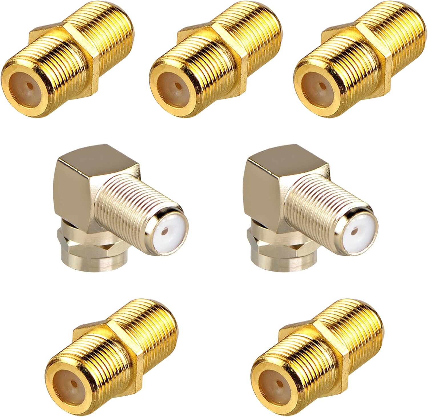 VCE Coaxial Cable Connector Bundle with Right Angle FType