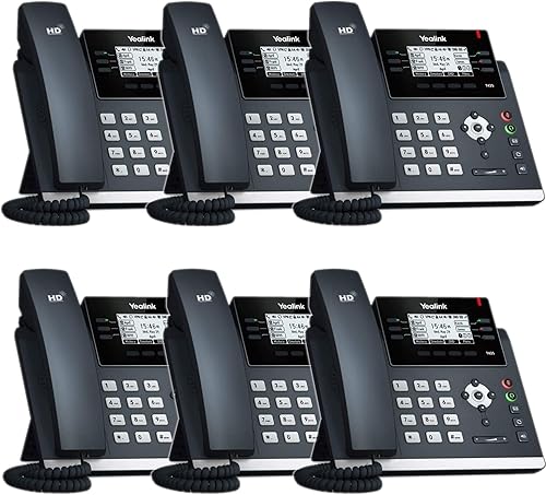 Yealink SIP-T42S Sistema de teléfono empresarial paquete de inicio con correo de voz, asistente automático, extensiones de teléfono celular y