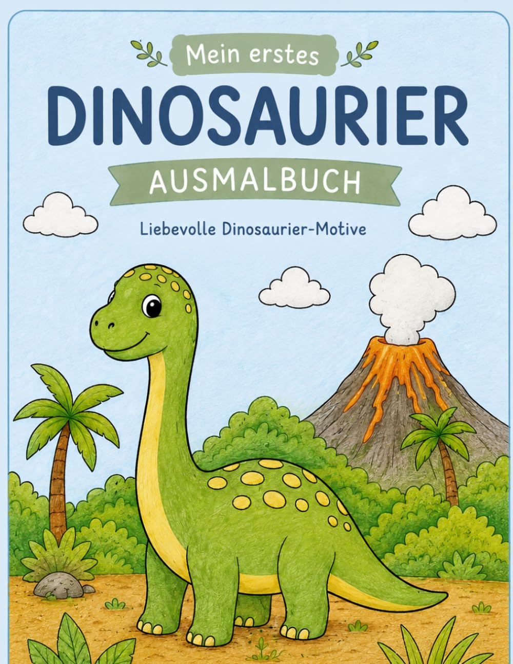 Dinosaurier Ausmalbuch für Kinder
