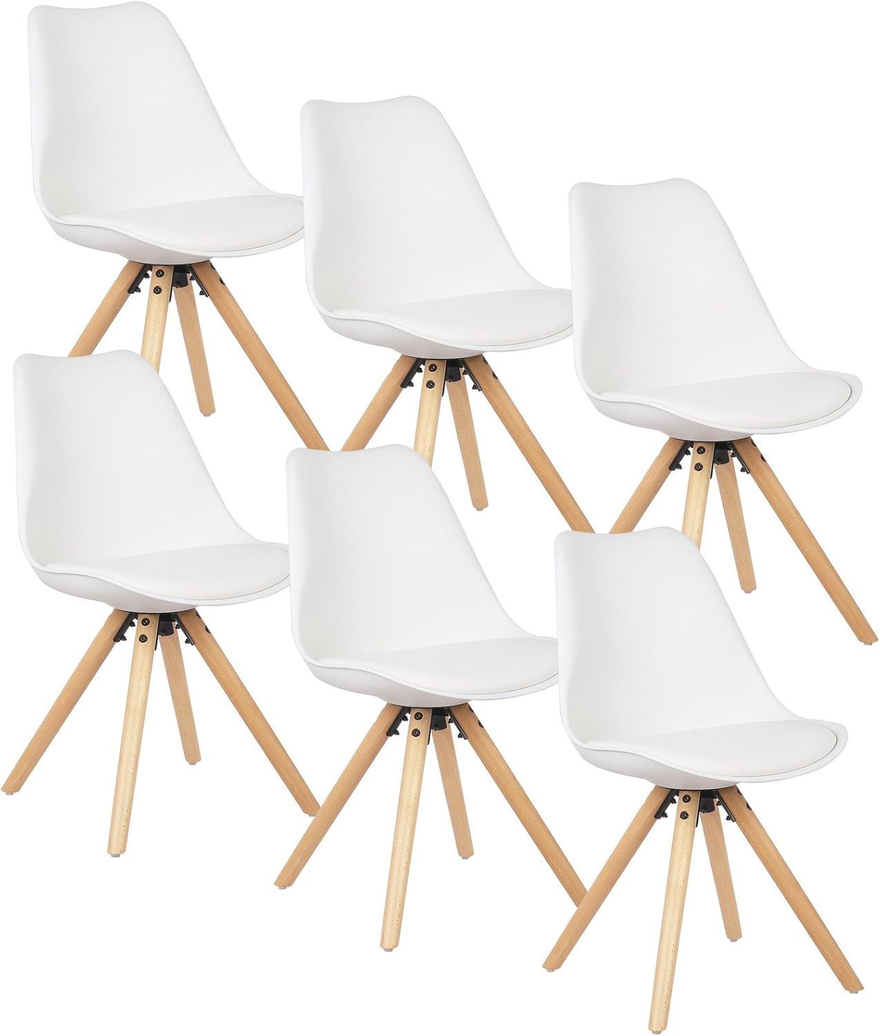 WOLTU Dining Chairs Set of 6 pcs Chairs Kitchen Counter Lounge Leisure