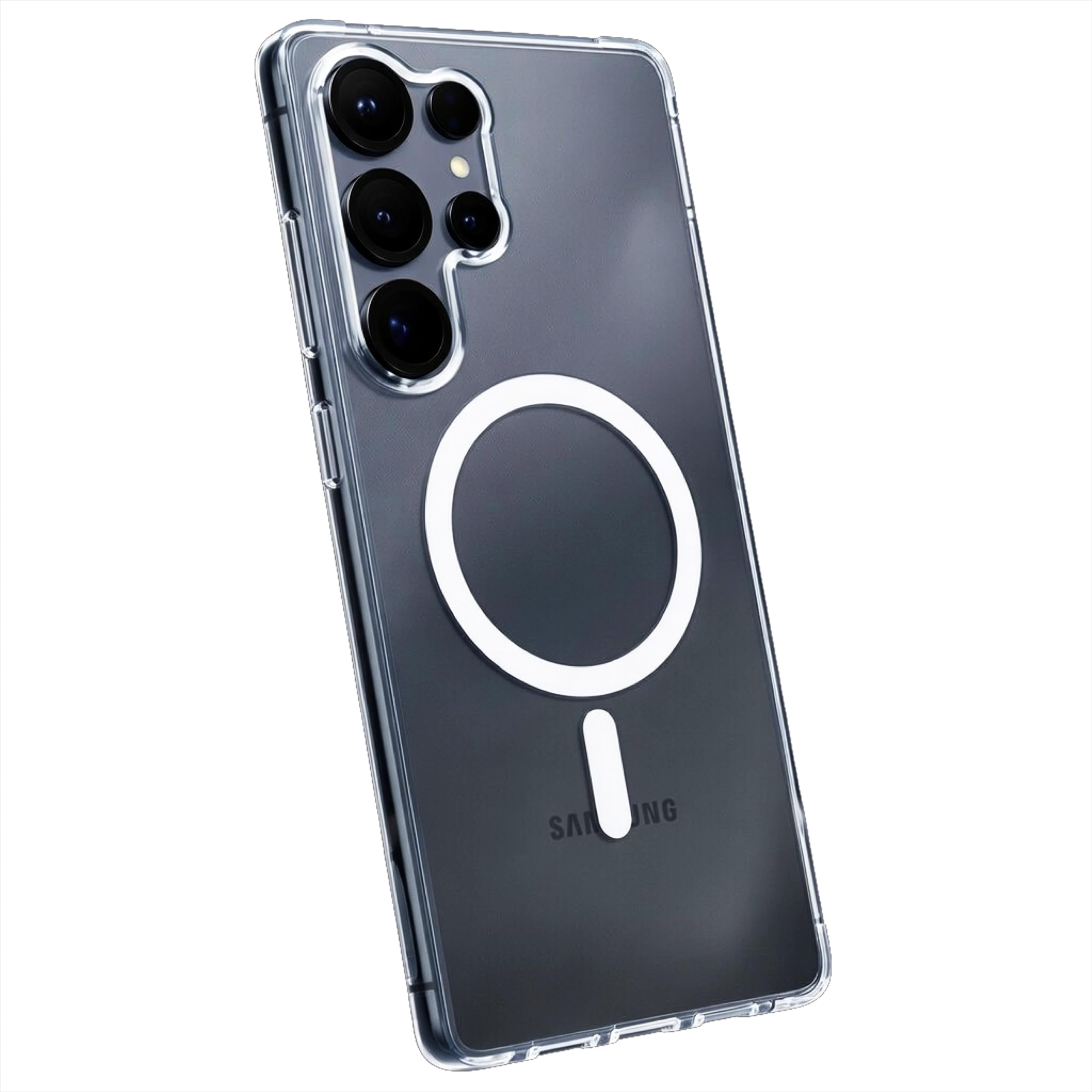 EKAM Magsafe Compatible Case for Samsung Galaxy S26 Ultra 6.9 Inch MagSafe PC & TPU Clear Phone Case Built in Magnets and raised edges to protect the camera cover for Galaxy S26 Ultra 5G