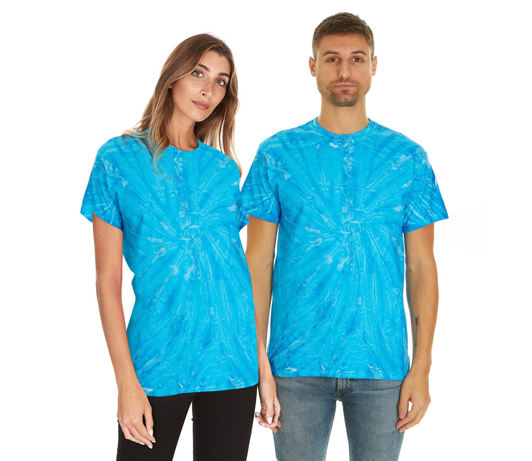 Krazy TeesTie Dye Shirt Women Tops, Tie Dye Shirts for Men, Teens, Tie Dye T Shirts, 100% Cotton in 35 Colors, Sizes S-5XL