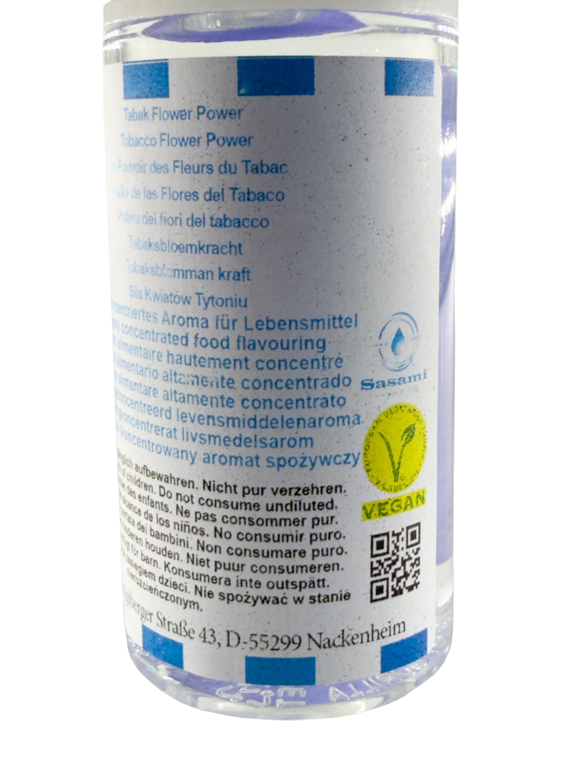 Concentrado aromático Tobacco Flower Power - Vegano - Sasami - 100ml