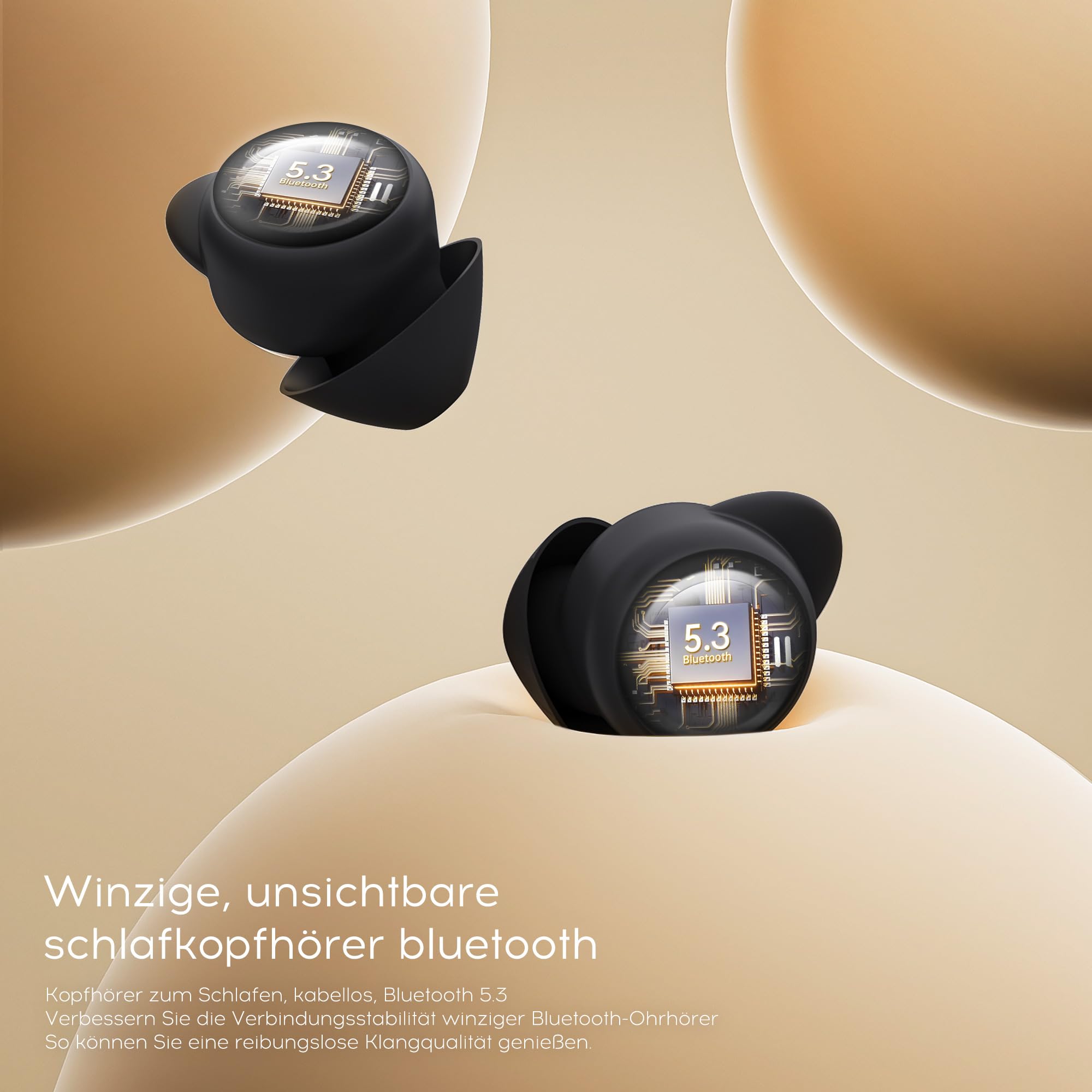 Sunvito Schlafkopfhörer Bluetooth 5.4 – Ultraflach Für Seitenschläfer, Mit Ladestation & IPX6 Schutz