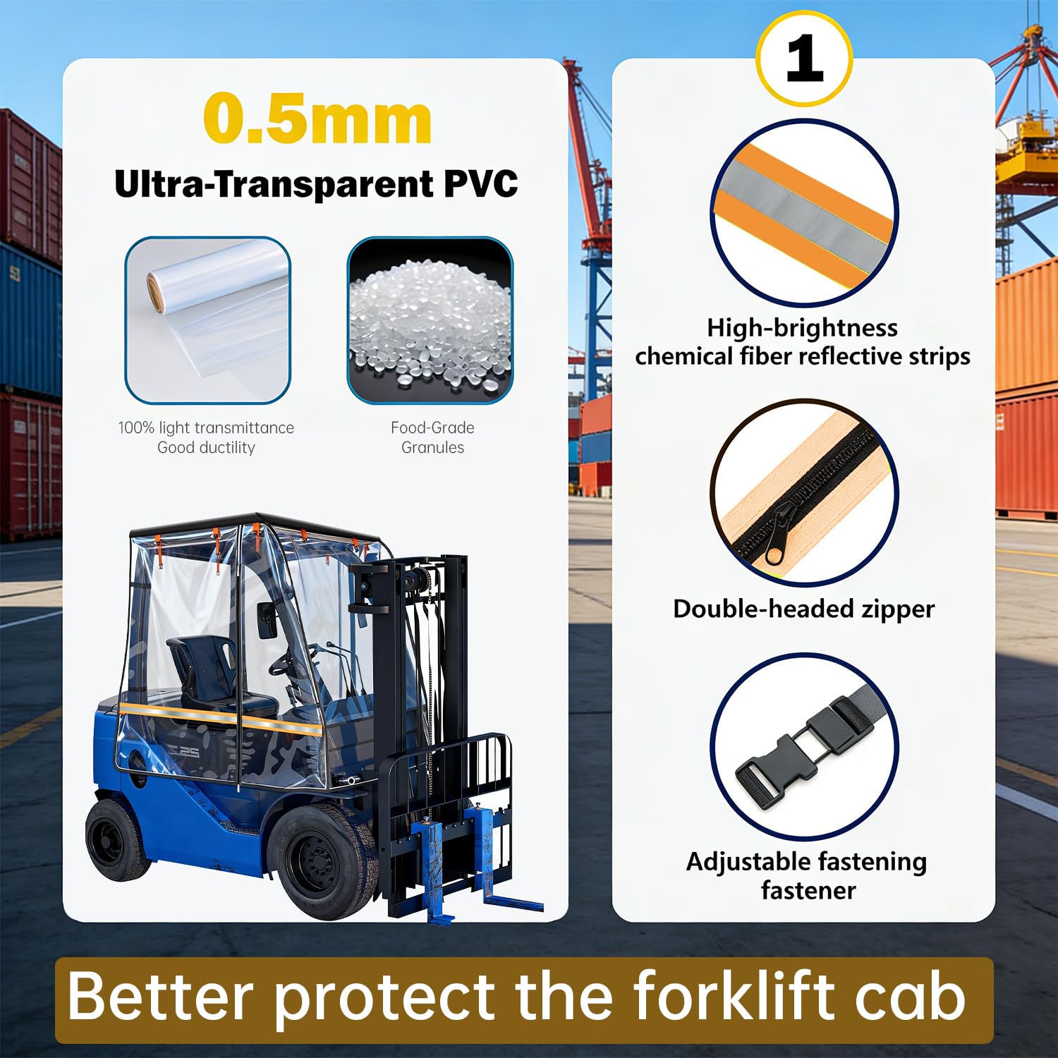 Forklift Cover - Waterproof & UV Protection -6 Forklift Cover - Waterproof & UV Protection -6